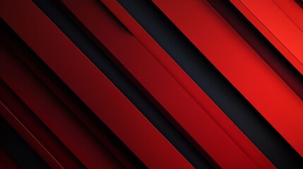 Abstract red geometric background with diagonal lines and dark space overlay, ideal for banners, flyers, and graphic design projects