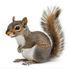 Obraz premium Squirrel isolated on white background
