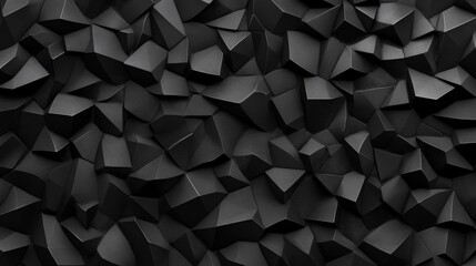 Obraz premium Abstract black polygonal mosaic texture