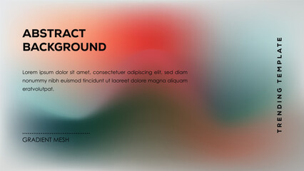 Abstract Background Gradient Mesh Trending Template Design