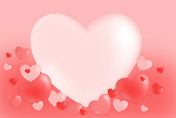 pink background with hearts