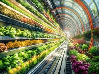 Innovative Vertical Farming Revolutionizes Urban Agriculture Future City Sustainability Indoor Environment Technological Advancements