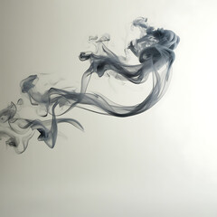 Background with smoke. Black smoke