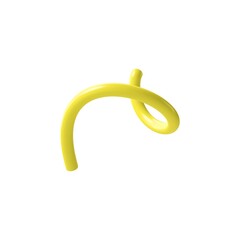 simbol and icon decoration spring promo 3D icon yellow