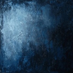 Fototapeta premium Grunge textured wall background in vintage style with dark blue