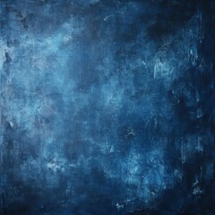 Fototapeta premium Grunge textured wall background in vintage style with dark blue