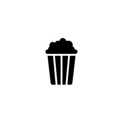 Popcorn icon isolated on transparent background

