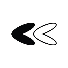 Arrow Left vector icon