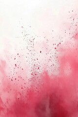 Obraz premium Delicate watercolor background with pastel pink and red brushstrokes fading into white for versatile design needs