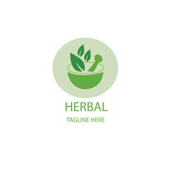 eco-friendly logo design with an herbal logo