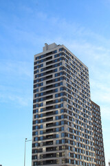 Obraz premium modern office building in the city, modern new buildings, apartment buildings and offices in the city, skyscrapers