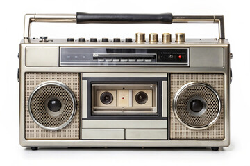 Old radio cassette recorder
