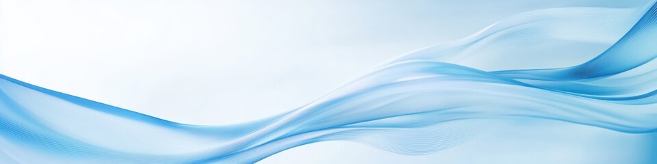 Fototapeta premium Abstract blue waves, flowing curves, smooth gradients, dynamic motion, minimalist design, light and shadow play, fluid shapes, digital art, glossy texture, sleek modern aesthetic, white background, se