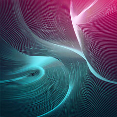 Modern abstract background with flowing lines. Digital future technology concep