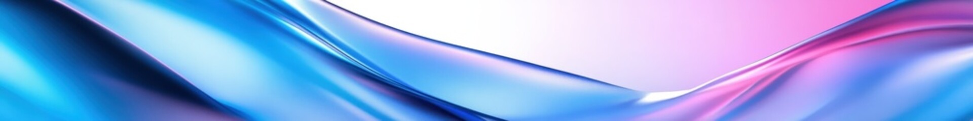 Obraz premium Abstract fluid waves, vibrant neon colors, electric blue and magenta, smooth glossy surfaces, futuristic backdrop, dynamic flowing shapes, metallic sheen, iridescent textures, digital art, ultra high 