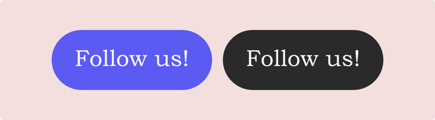 Follow us isolated counter notification Vector Logo, JPG, JPEG, EPS.