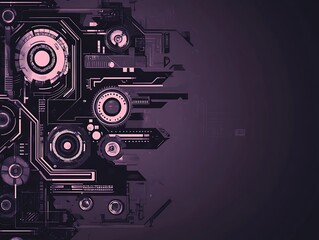 Obraz premium Abstract Futuristic Technology Circuitry Design