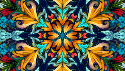 Fantastic Patterns: A kaleidoscope of abstract geometric shapes and patterns.