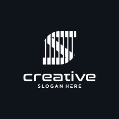 Technology S logo, with modern line design, S logo vector icon illustration with modern design.