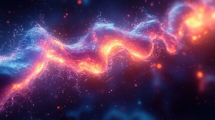 Fototapeta premium Abstract cosmic energy, swirling nebula.