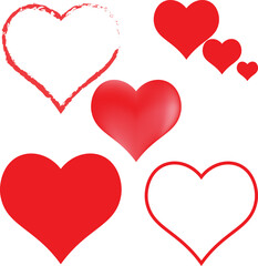 Heart Clipart Bundle Illustration Vector