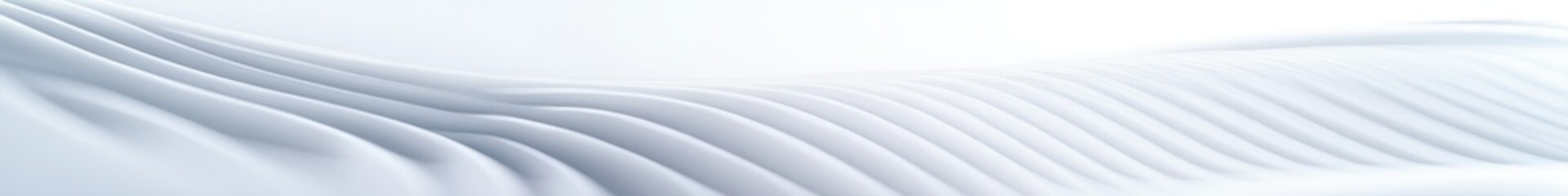 Obraz premium Minimalist snowy landscape, pure white snow dunes, soft diffused light, ethereal atmosphere, serene winter scene, smooth curved surfaces, abstract snow formations, pristine wilderness, monochromatic w