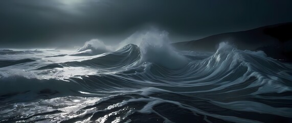 A closeup of rippling waves creating hypnotic patterns on a shoreline