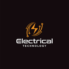 Future electric vehicle charging logo vector design concept, Electric charging logo symbol