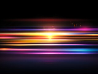 Abstract Colorful Light Streaks Background Image