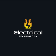 Future electric vehicle charging logo vector design concept, Electric charging logo symbol