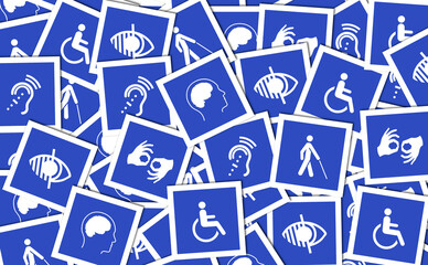 Accessibility, social environment and accessibility - Disabled image