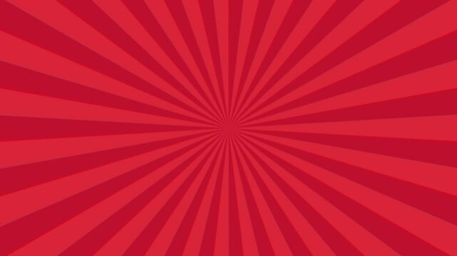 red sunburst background animated motion backdrop [4K]