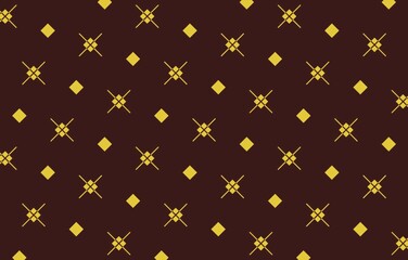 A pattern of gold and brown squares