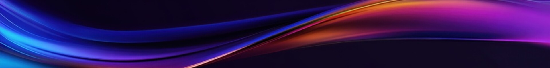 Abstract fluid waves, vibrant colors, dynamic swirls, orange and purple gradients, cosmic energy, smooth curves, digital art, high contrast, motion blur effect, futuristic design, 8K resolution, ultra