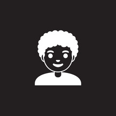 Person with Curly Hair