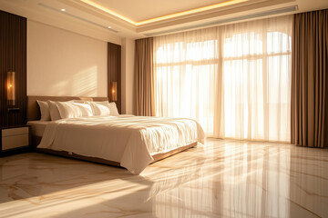 Luxury hotel room in traditional arabic style