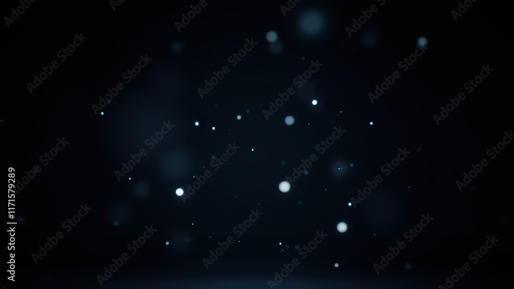 Aufkleber undetectable ai represented by floating particles against a dark background.