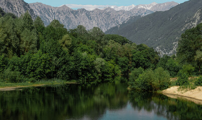 Fototapeta premium lake in the mountains