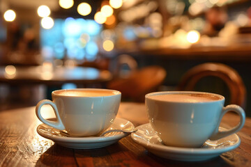 Freshly Brewed Espresso in a Coffee Cup with Creamy Swirl, Surrounded by Roasted Coffee Beans for a Rich Coffee Experience