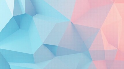 Obraz premium Geometric abstract pattern with blue and pink polygonal shapes