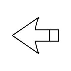 Arrow Left vector icon