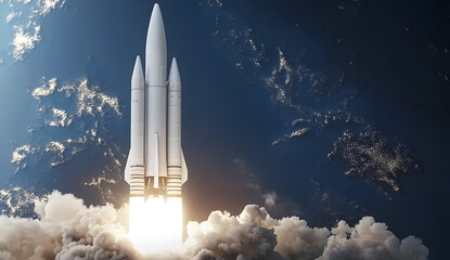 Fototapeta premium The Ariane 6 European launch vehicle will launch in 2022 and is scheduled for the first launch in 2024 - Editorial