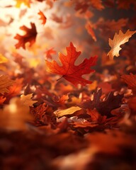 Autumn Leaves Falling