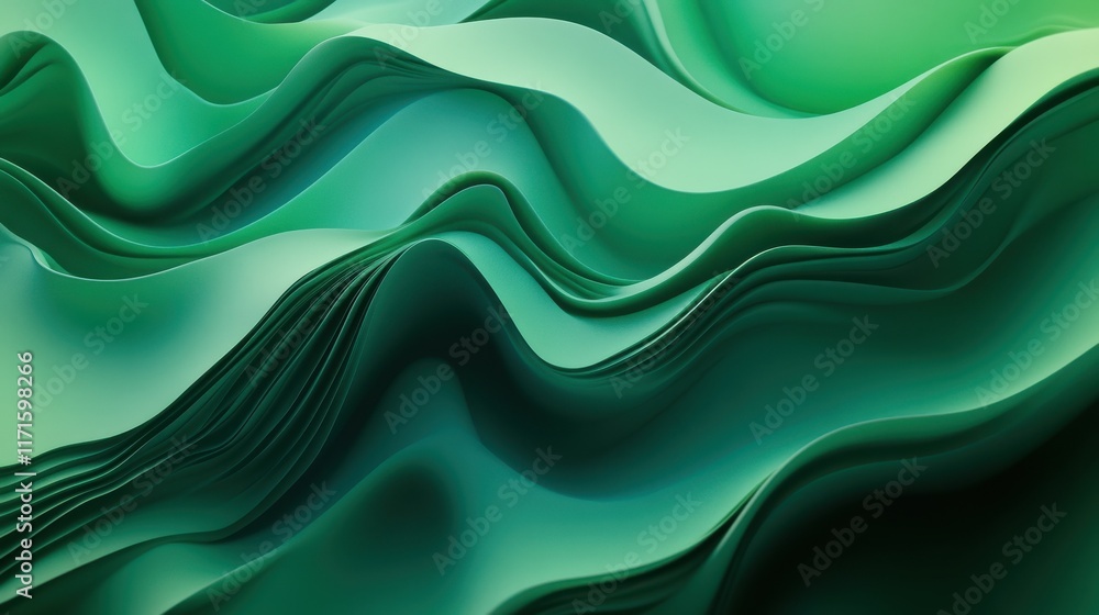 Aufkleber ideal for a digital design project, green gradient background with a textured grain