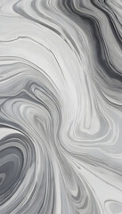 Abstract black and white marble texture with fluid, wavy patterns.