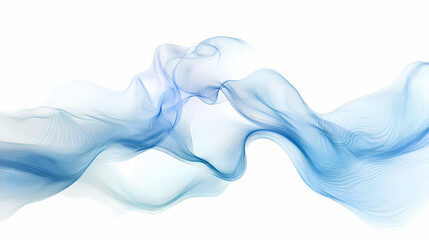 Fototapeta premium Illustration white blue wave curve ocean curve flowing rippled horizontal under border layer liquid. Rippled. Illustration
