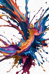 paint splatters crisscross