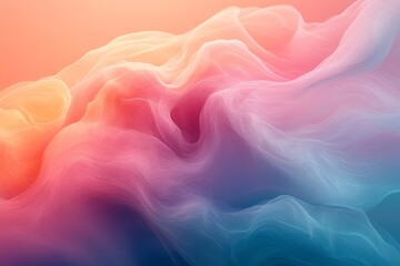 tones merge into surreal dynamic gradient compositions., Generative AI