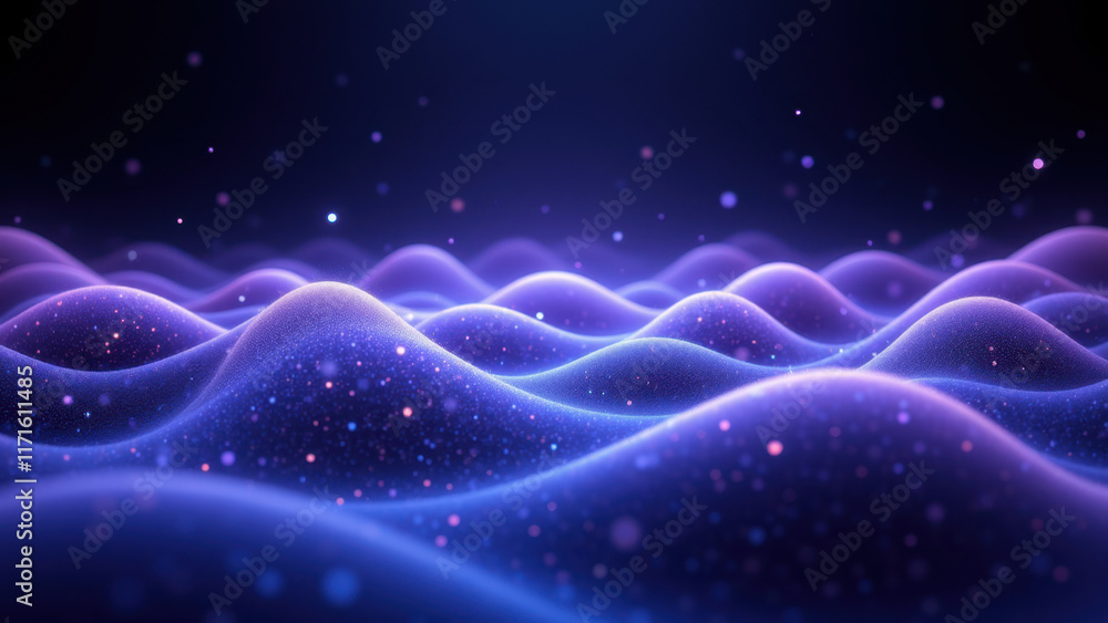 Poster undetectable ai with wave-like patterns and blue tones.