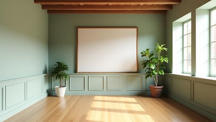mockup picture empty frame